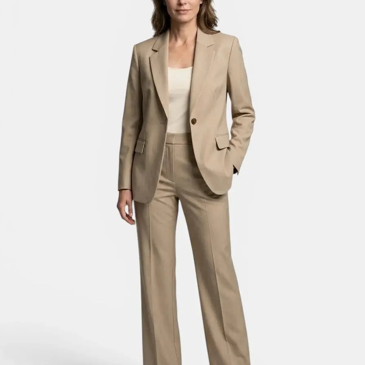 Women's Tailored Blazer and Trousers Suit | Elegant All-Season Two-Piece Set thumbnail 4