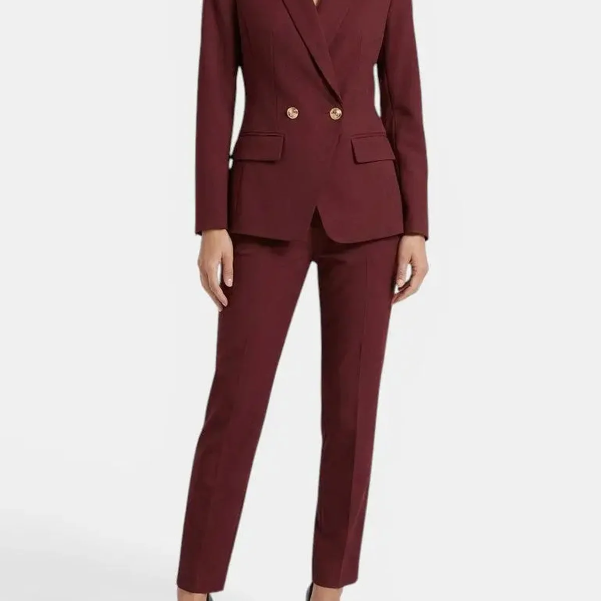 Women's Elegant Tailored Blazer Set | Structured Trousers for Autumn/Winter thumbnail 4
