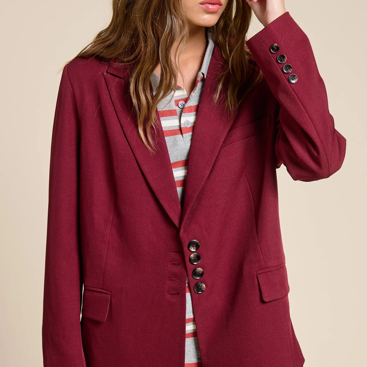 Adjustable Tie Back Blazer Jacket - Image 1