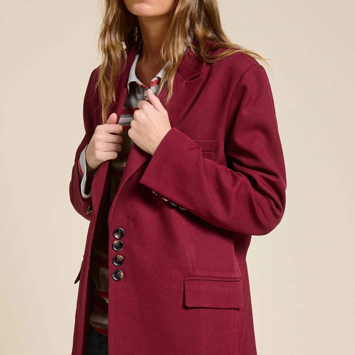 Adjustable Tie Back Blazer Jacket thumbnail 3