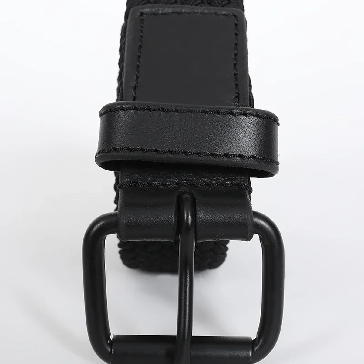 Jet Black Braided Stretchable Belt thumbnail 3