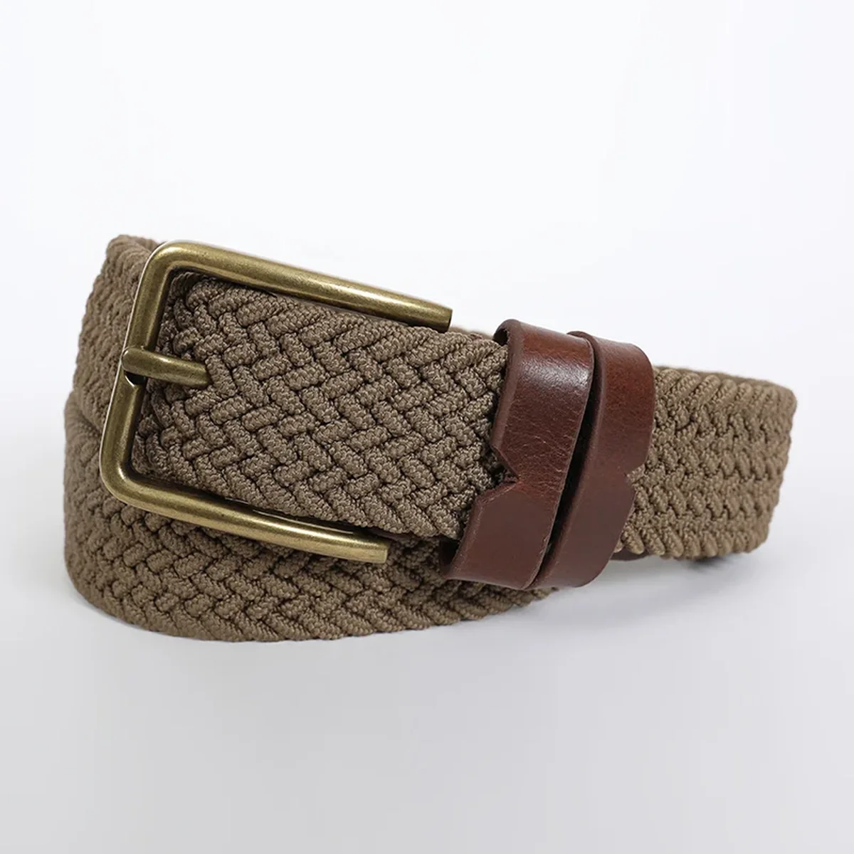 Sand Brown Braided Belt thumbnail 1