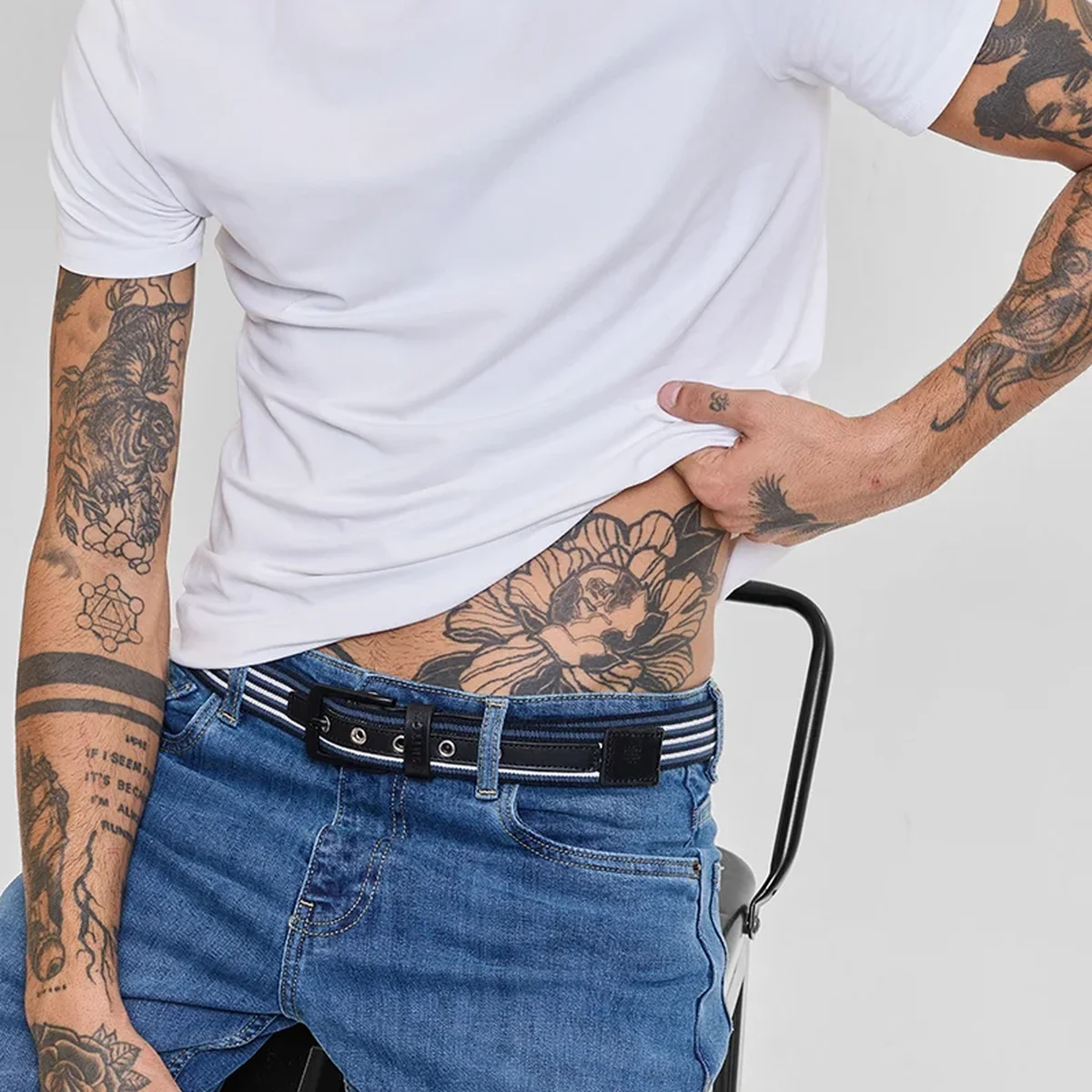 Blue Textured Belt thumbnail 2