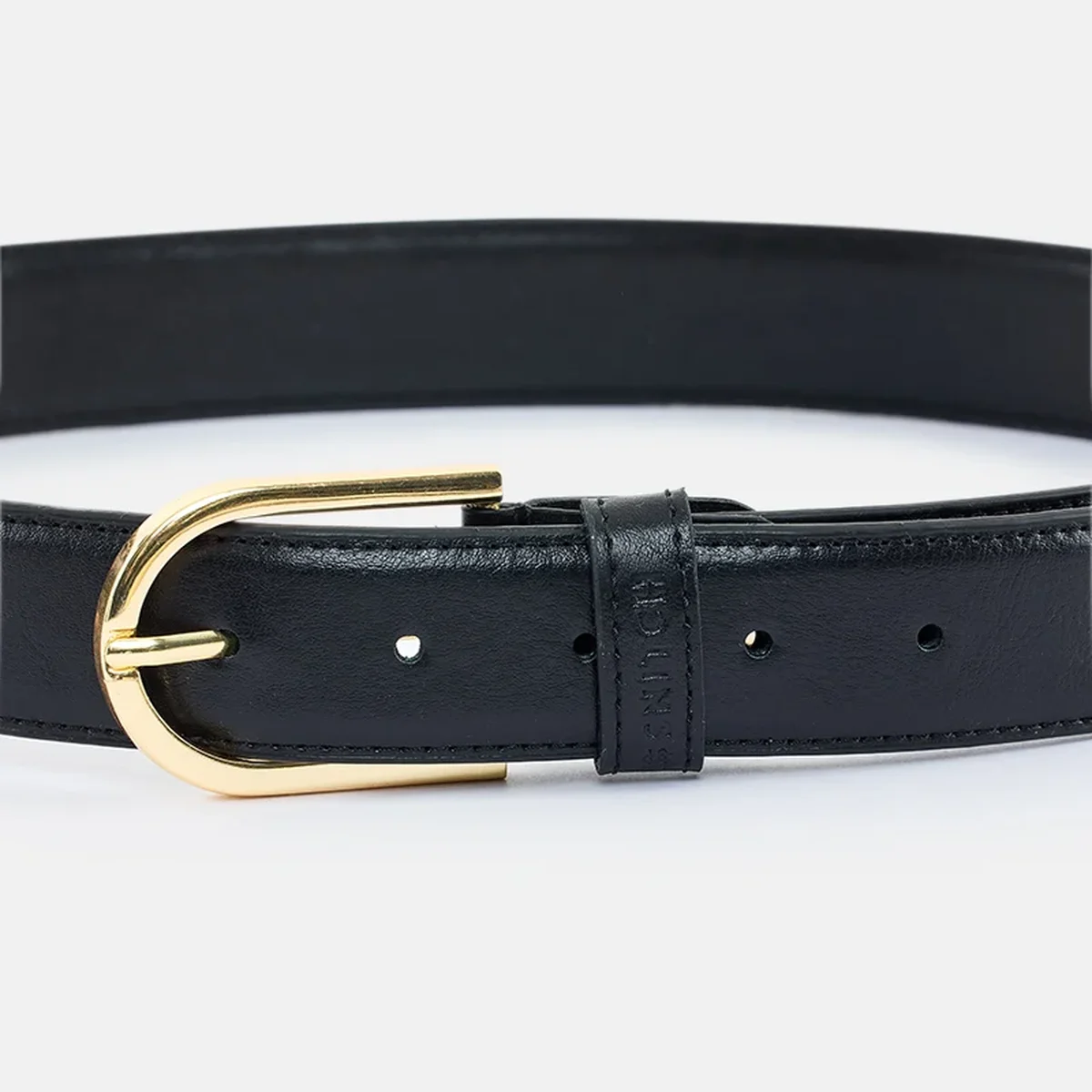 Vegan Gold Buckle Formal Belt thumbnail 2