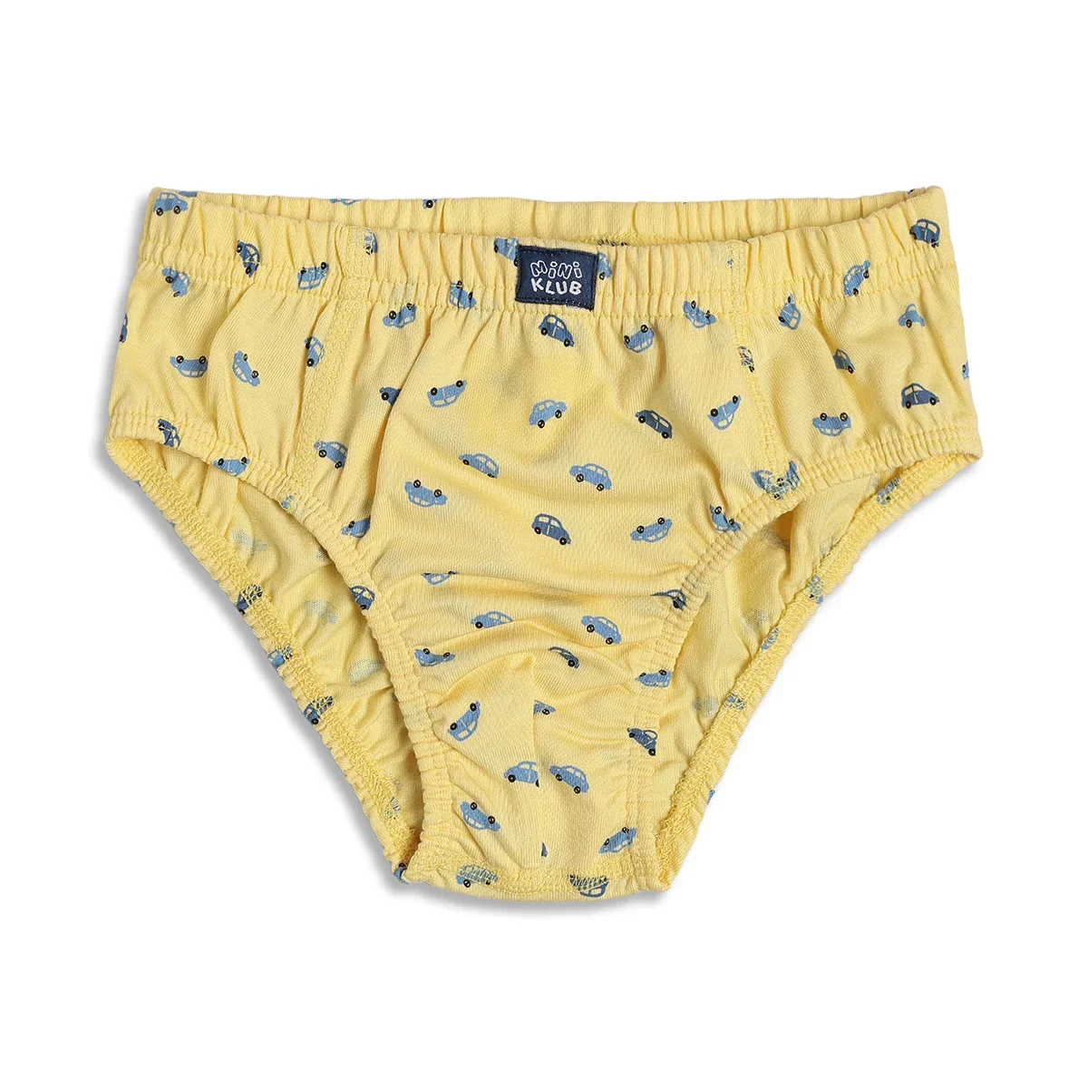 Baby Boys Printed & Solid Cotton Innerwear Briefs Pack of 3, Yellow, Orange and Light Green thumbnail 2