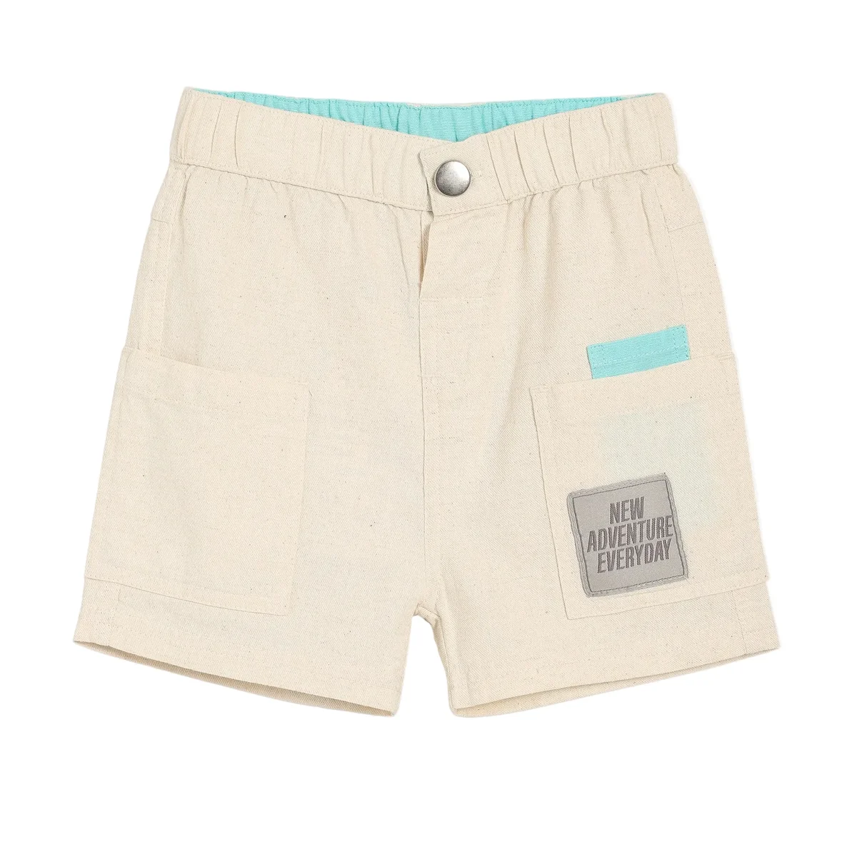 Baby Boys Patch work Shorts, Beige