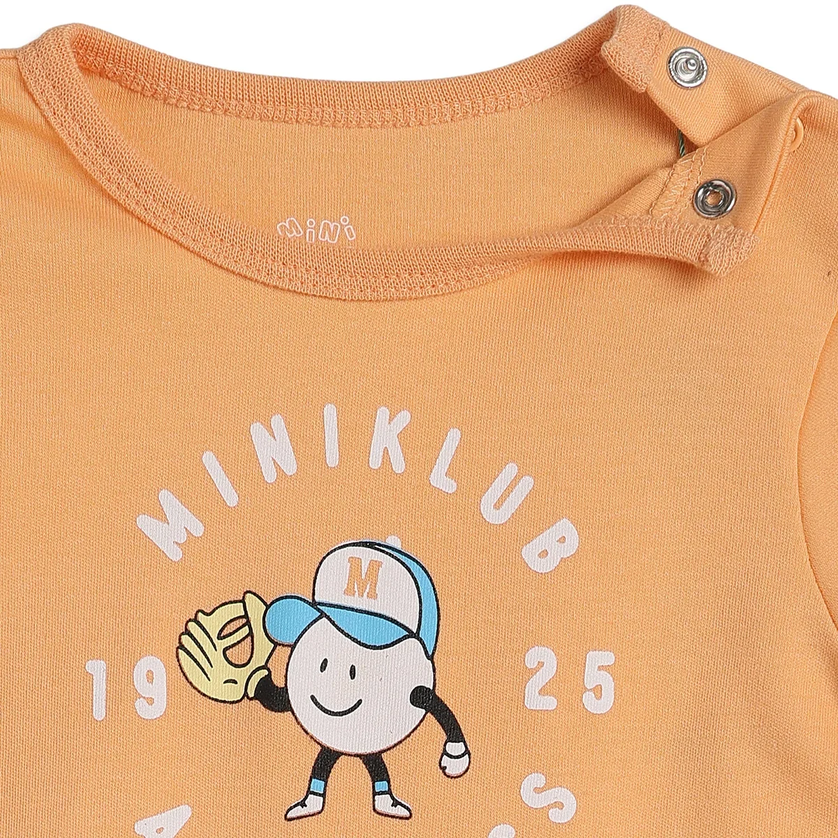 Baby Boys Peach Cotton Printed Romper Regular Fit Casual Wear thumbnail 3