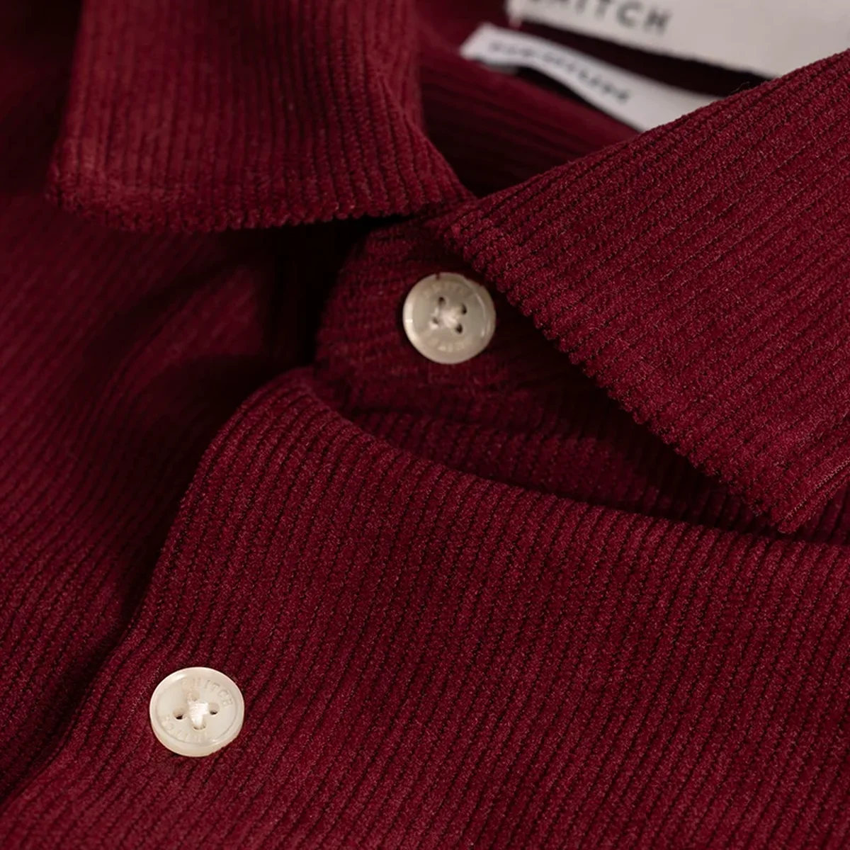 PatchPro Maroon Corduroy Shirt thumbnail 1