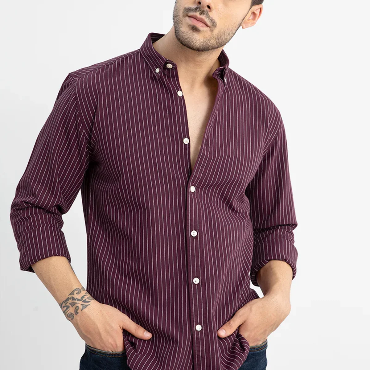 Lining Maroon Shirt