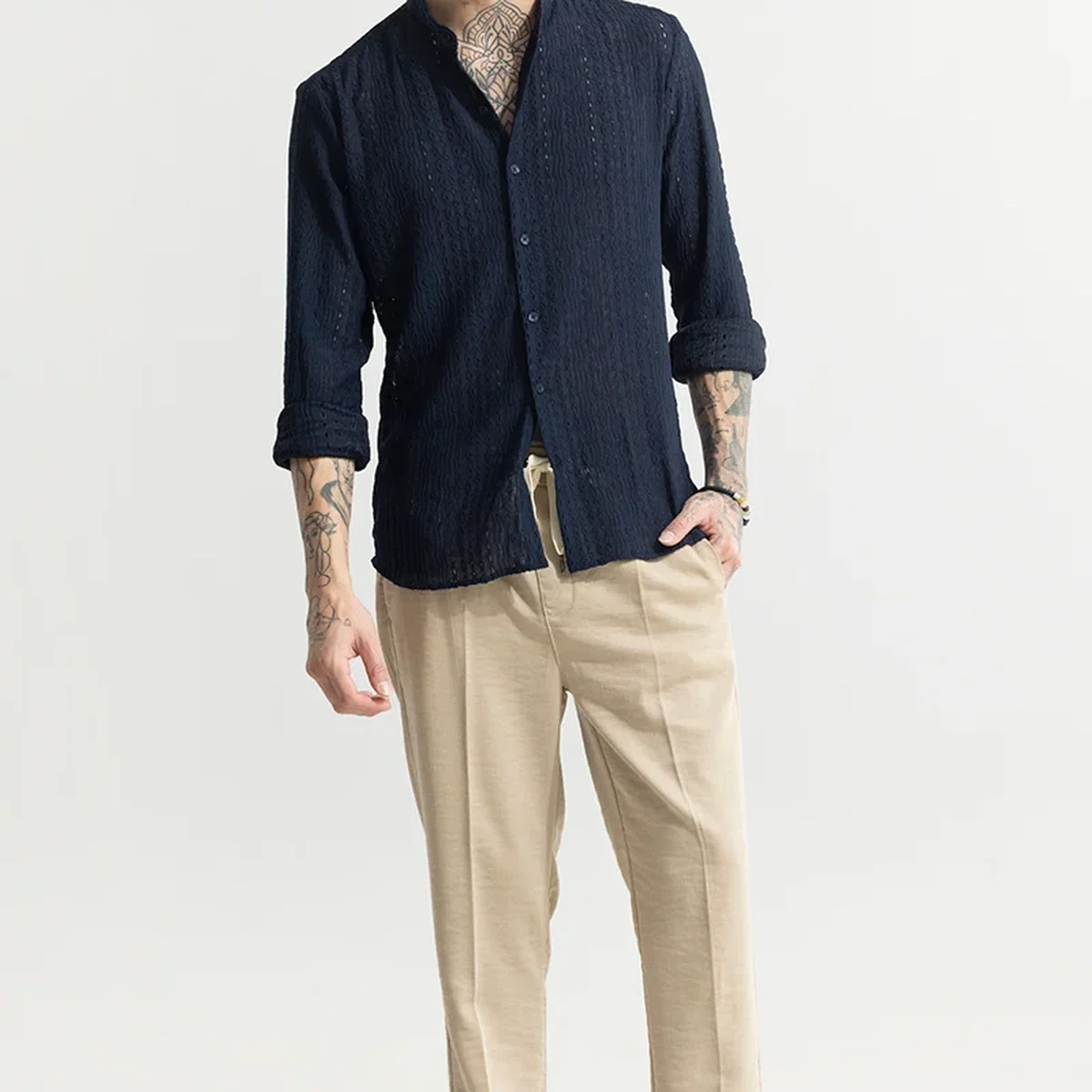 CraftedCanvas Navy Shirt thumbnail 2