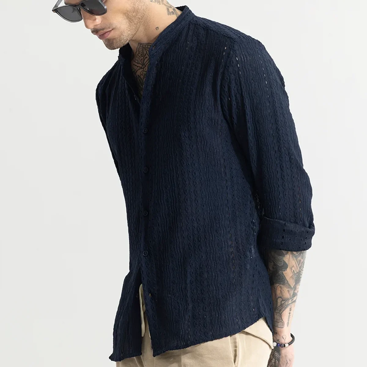 CraftedCanvas Navy Shirt thumbnail 3