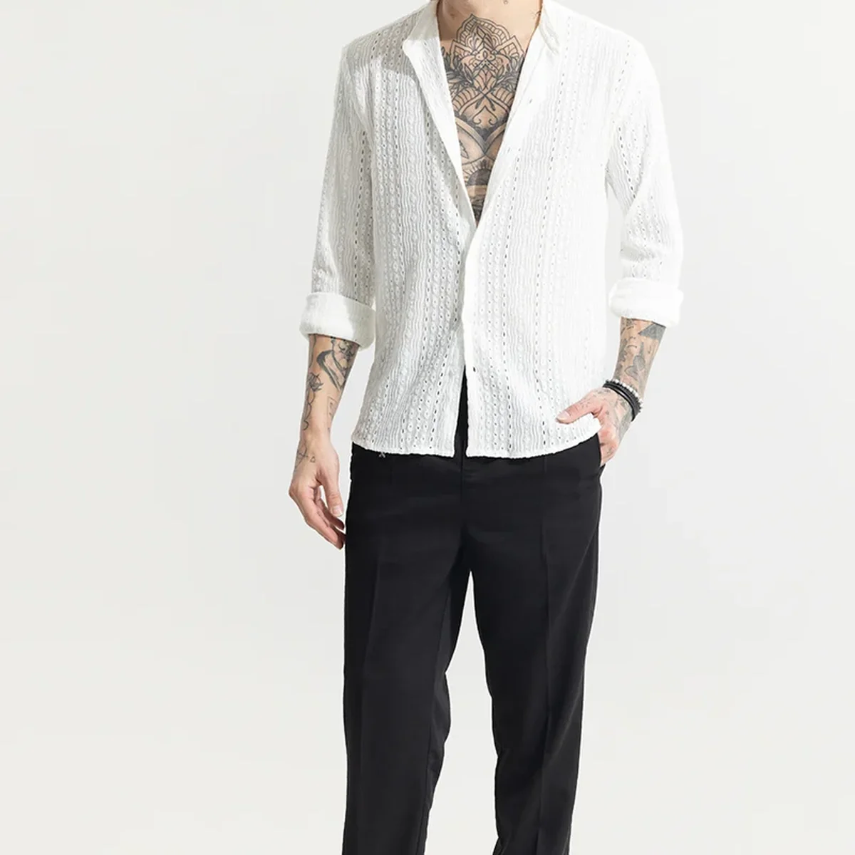 CraftedCanvas White Shirt thumbnail 3