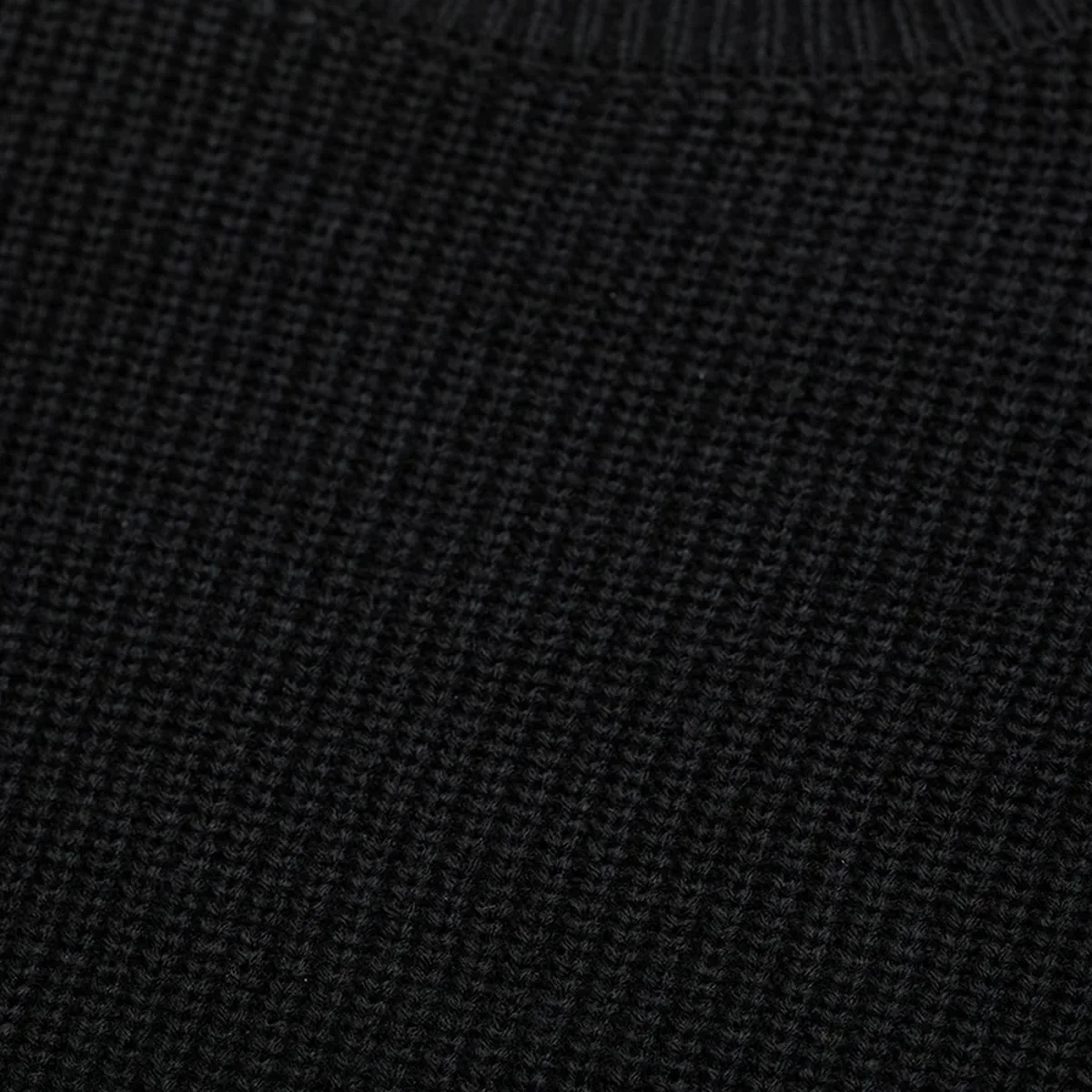 Black Fisherman Knit Sweater thumbnail 1