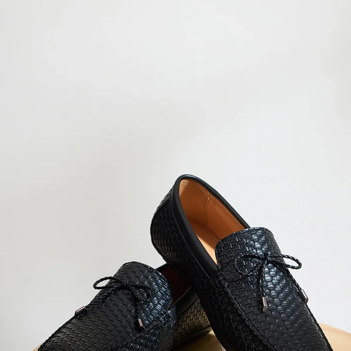 Black Textured Loafers thumbnail 1