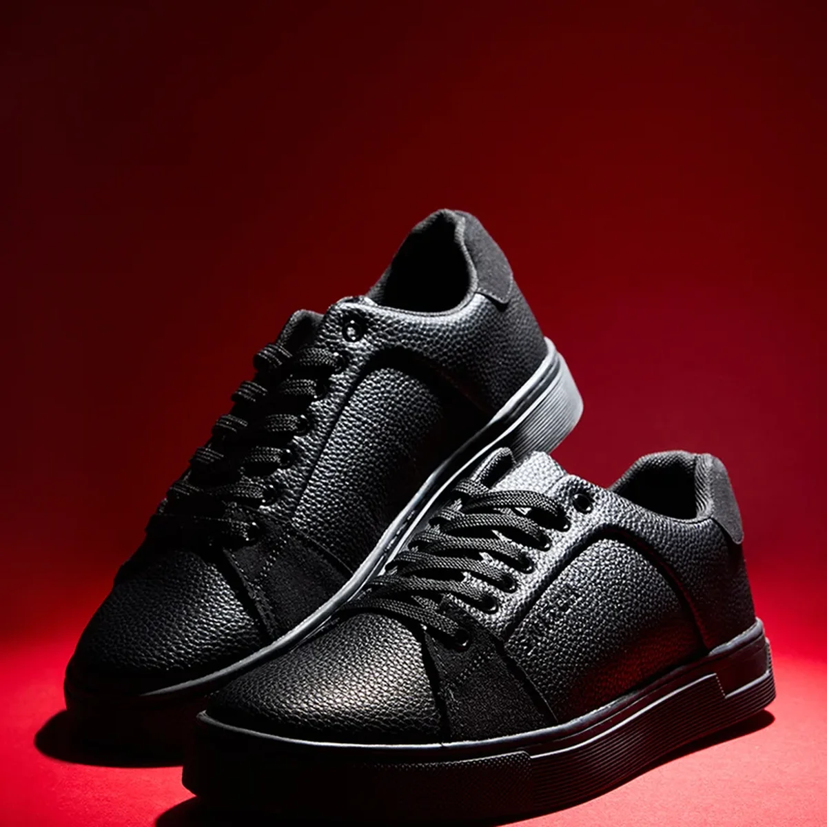 Black Textured Sneakers thumbnail 1