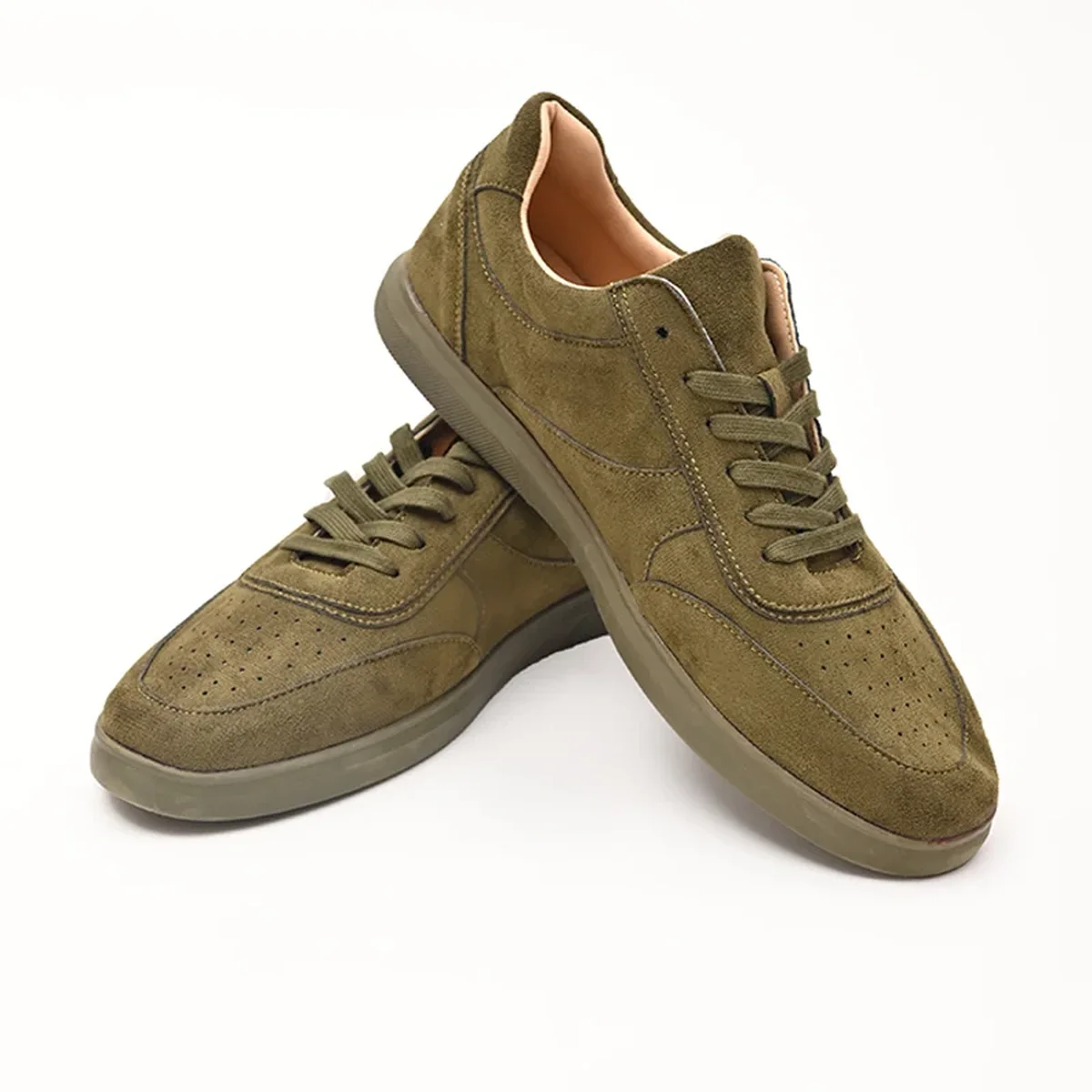 Olive Textured Canvas Shoes thumbnail 2
