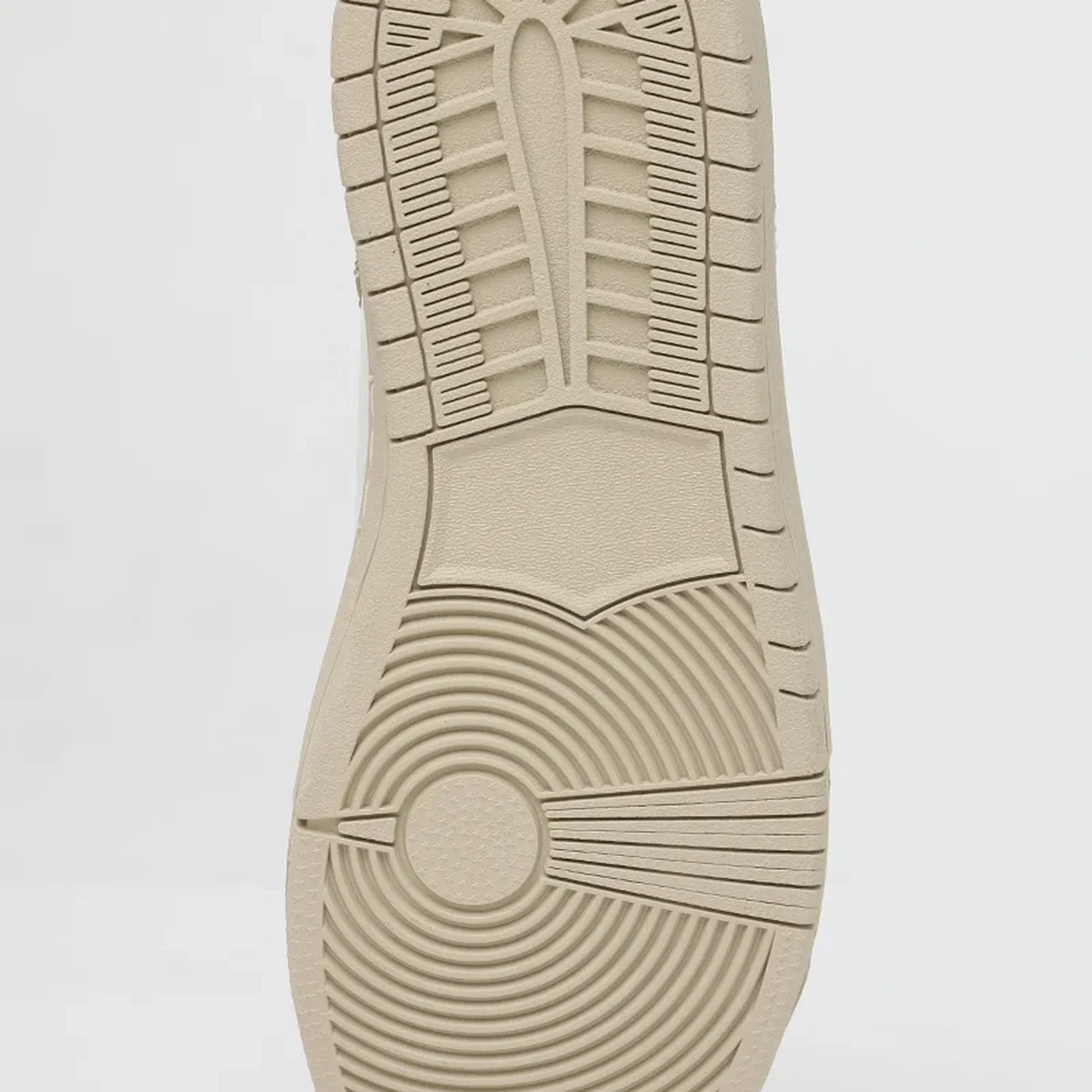 Beige Solid Perforations Sneakers thumbnail 3