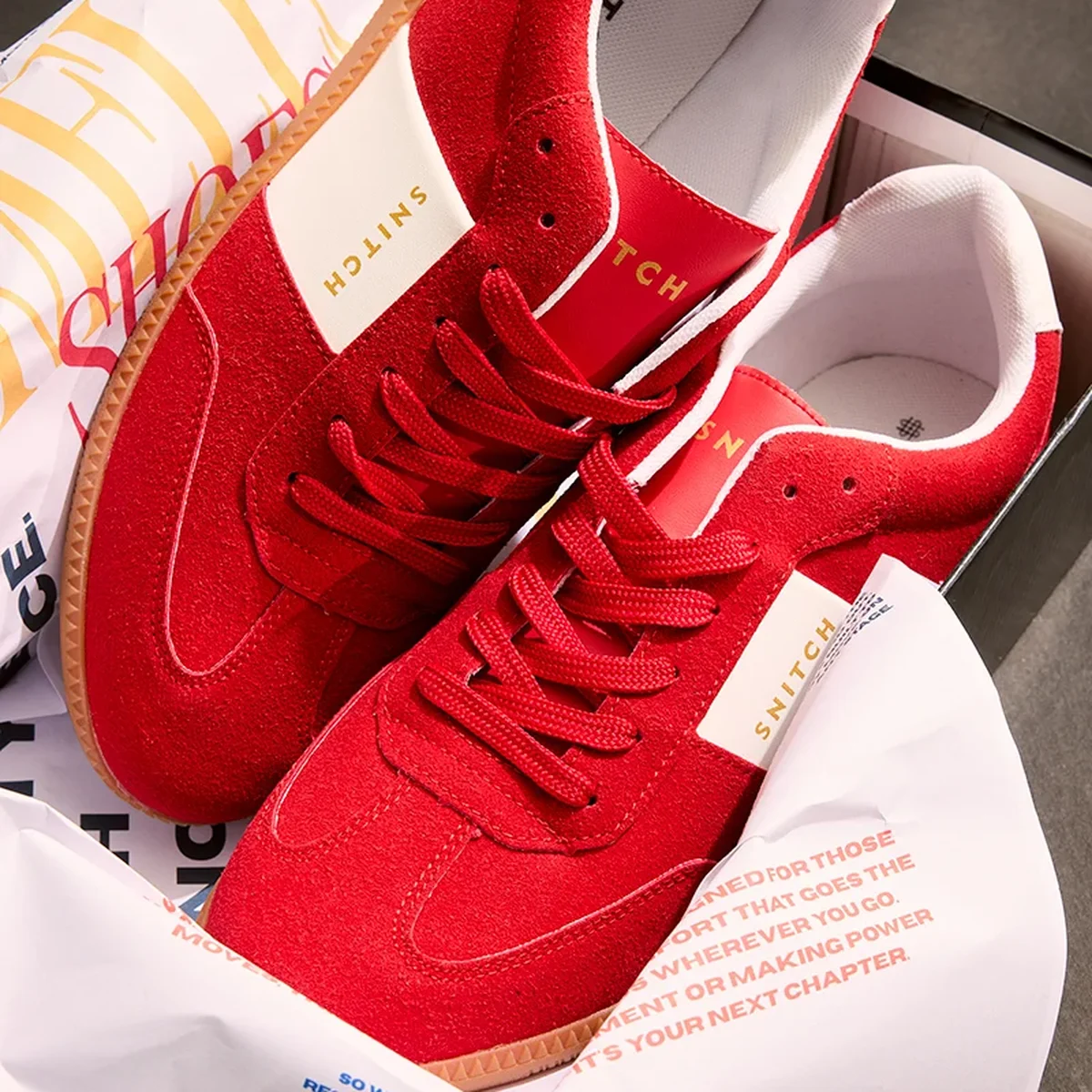 Rouge Suede Red Sneakers thumbnail 1