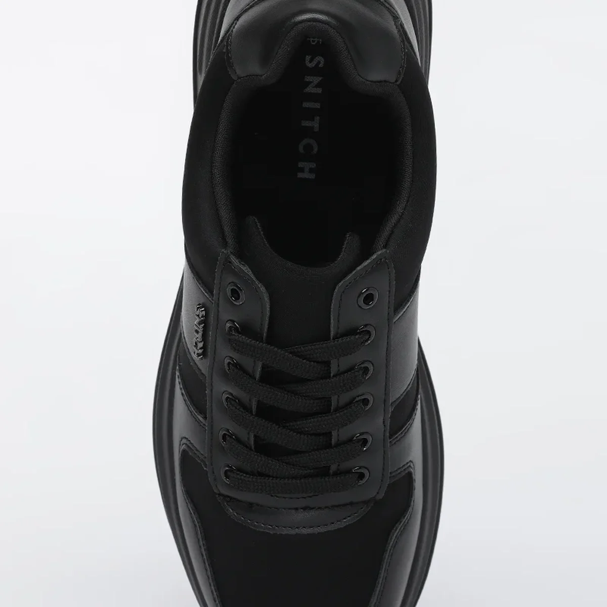 Black Solid Sneakers thumbnail 2