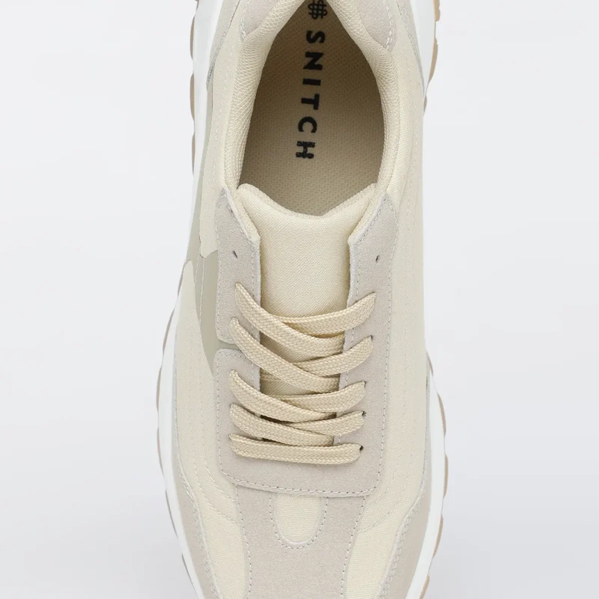 Beige Solid Casual Shoes thumbnail 3