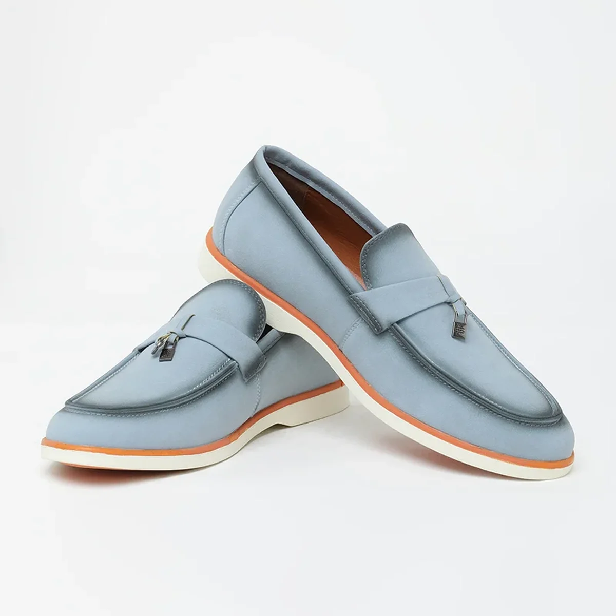 Blue Solid Loafers thumbnail 2
