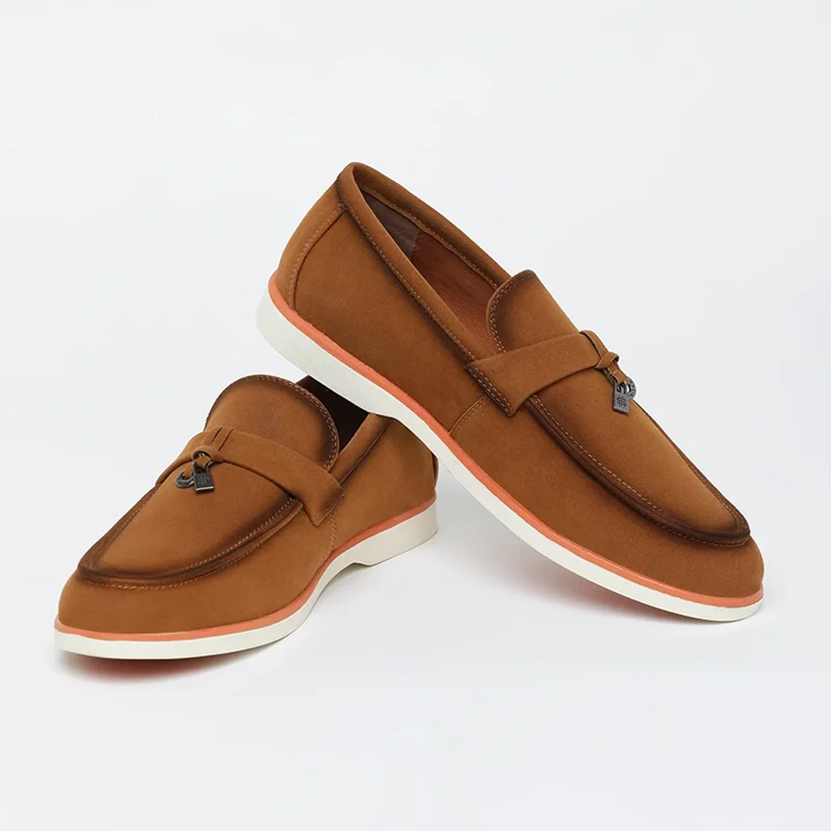 Brown Solid Loafers thumbnail 1