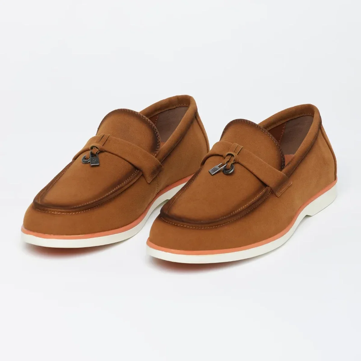Brown Solid Loafers thumbnail 3
