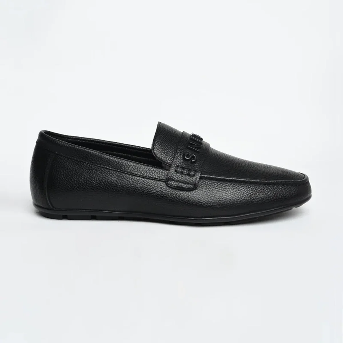 Black Solid Loafers
