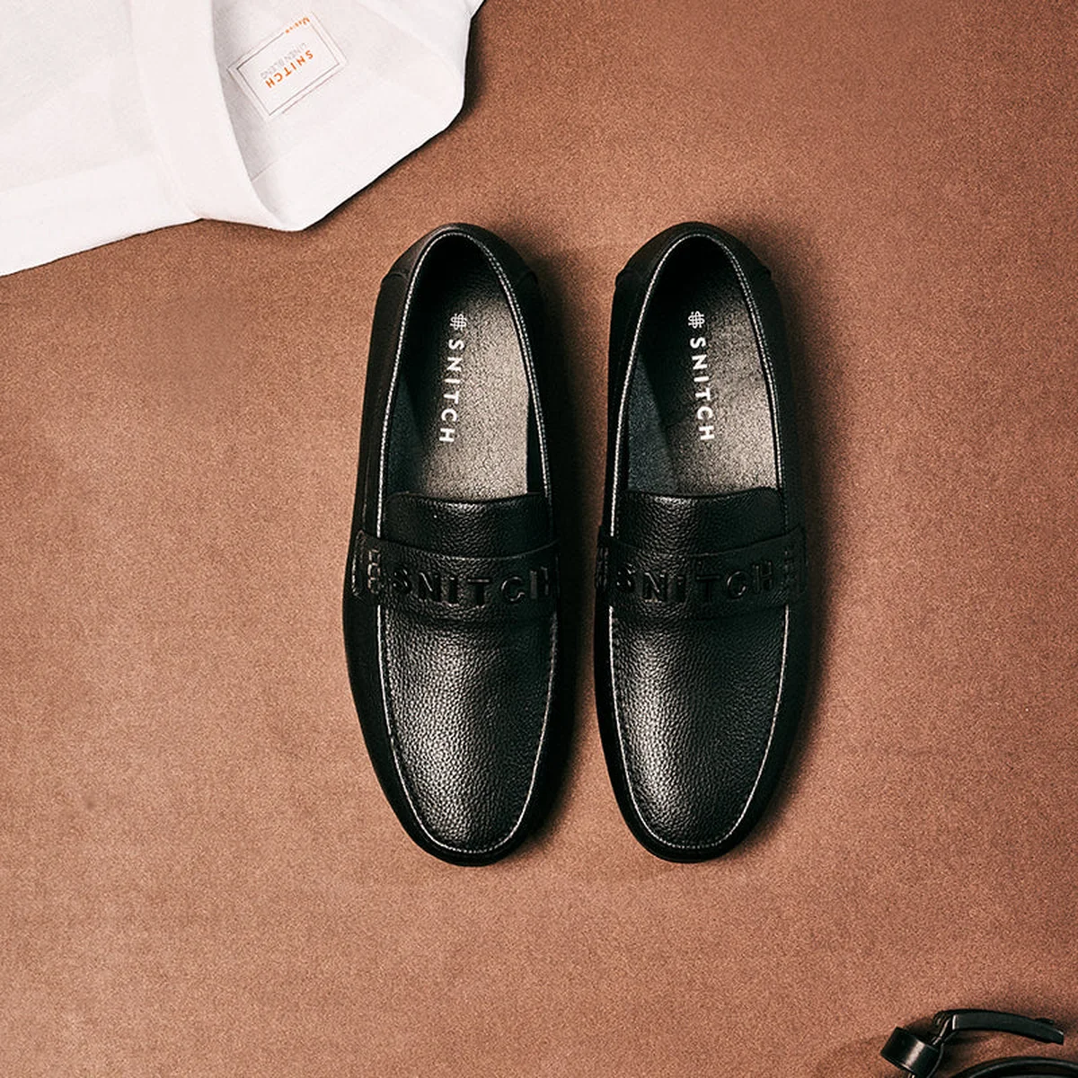 Black Solid Loafers thumbnail 1