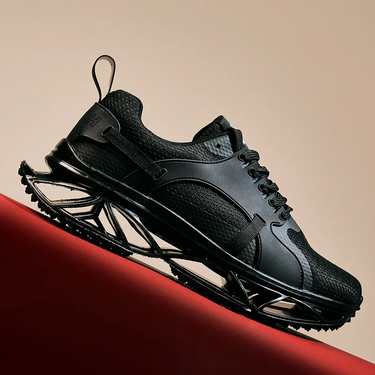 Black Solid Sneakers thumbnail 1