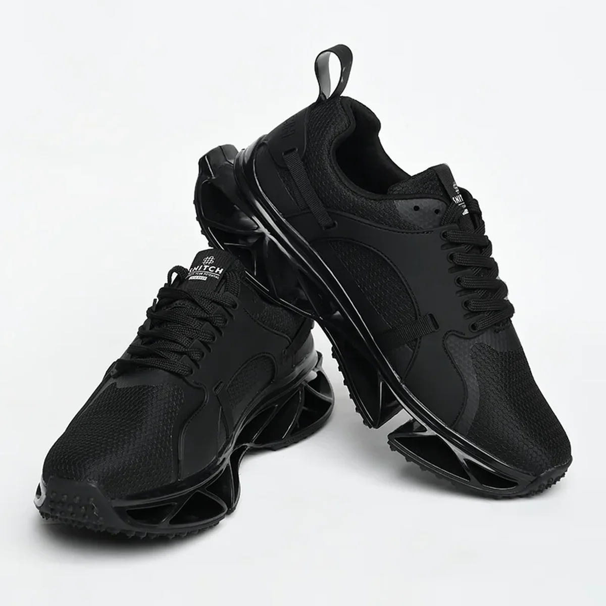 Black Solid Sneakers thumbnail 2