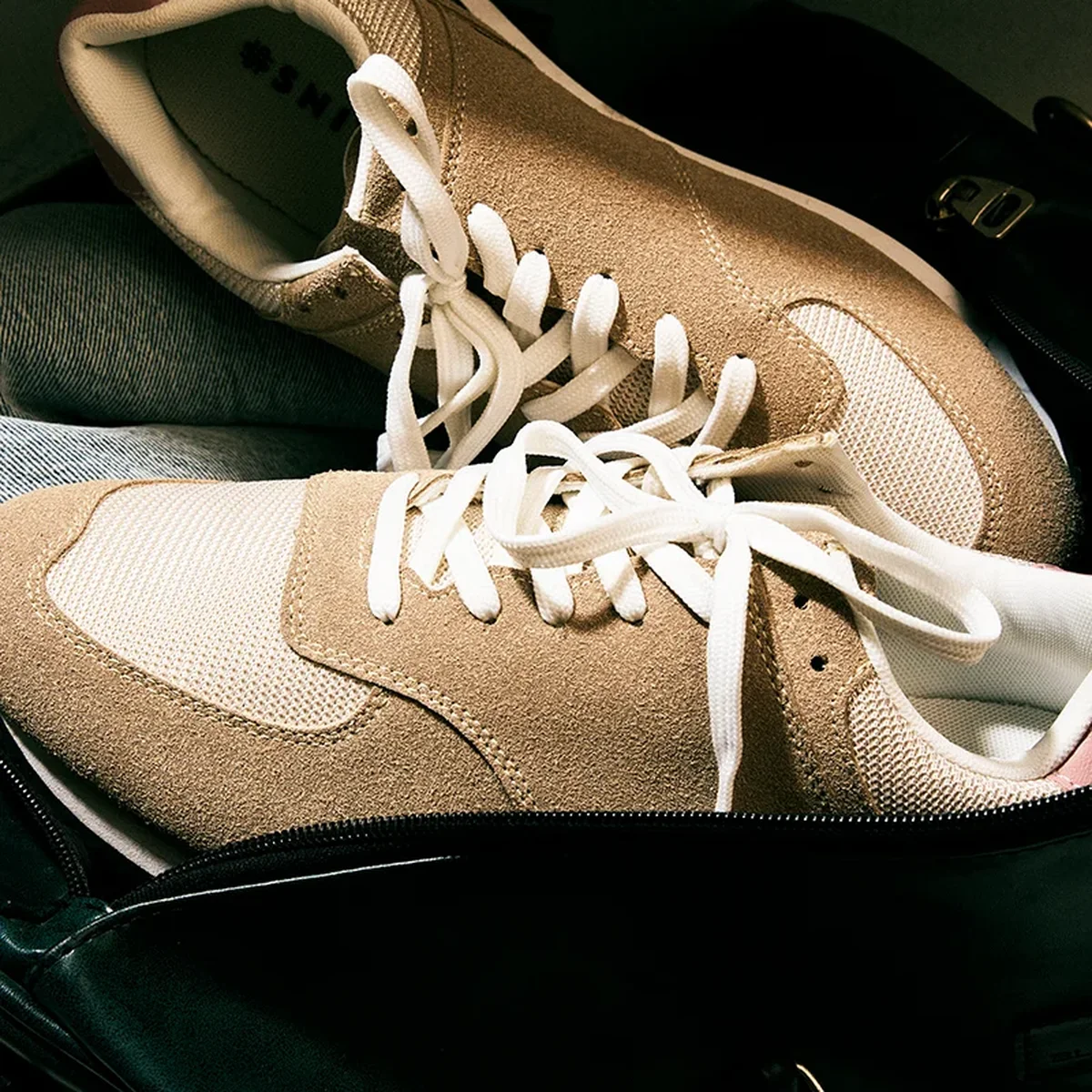 Beige Solid Sneakers thumbnail 1