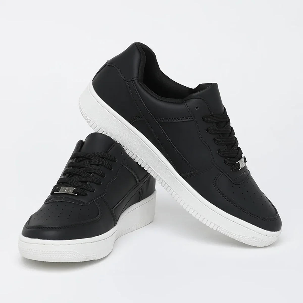 Black Solid Sneakers thumbnail 2