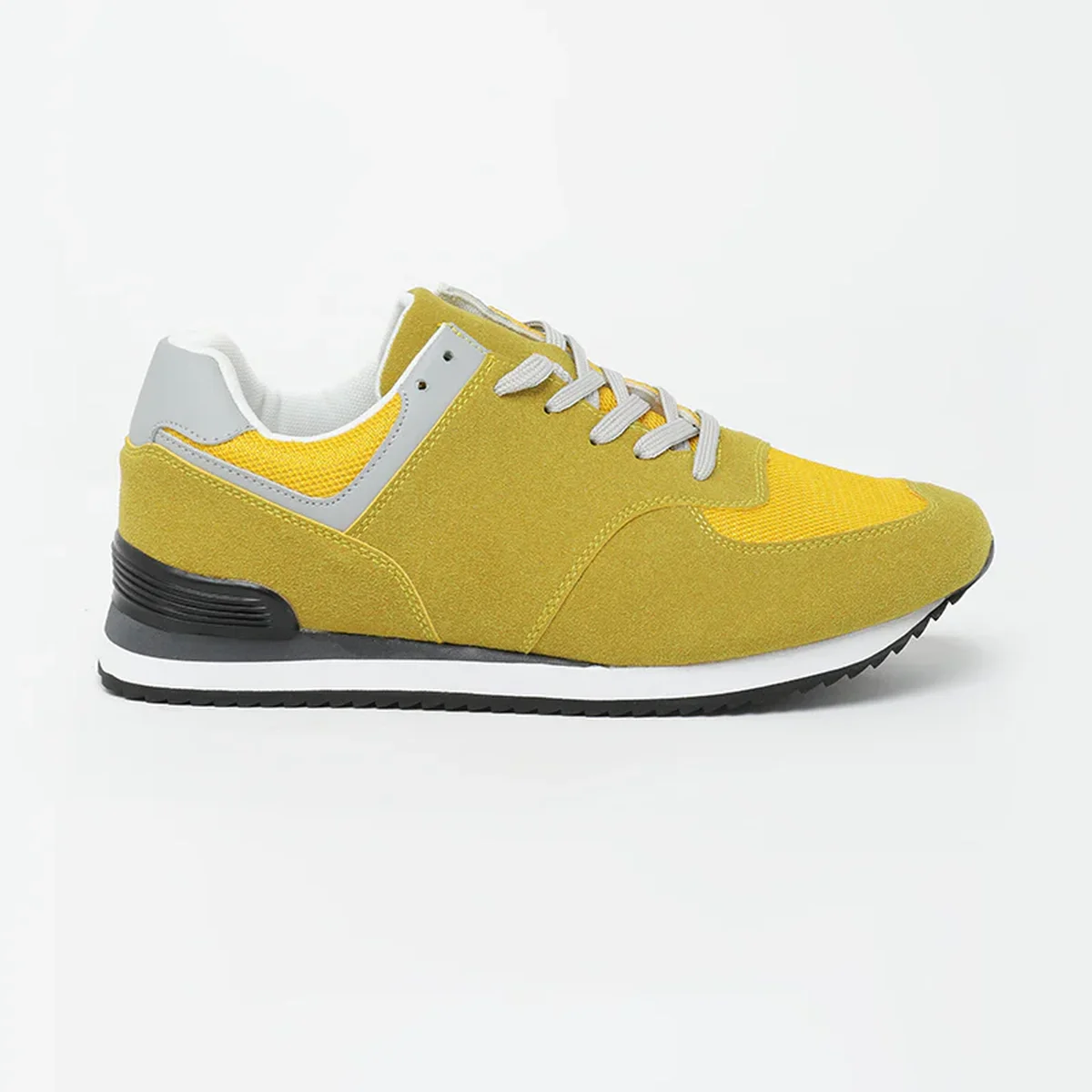 Yellow Solid Sneakers