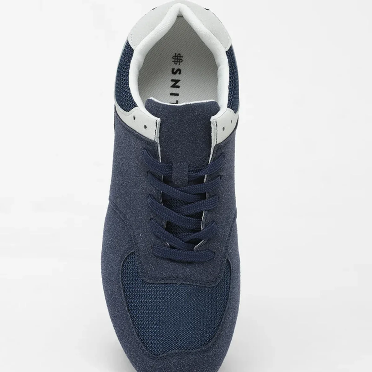 Navy Blue Solid Sneakers thumbnail 2
