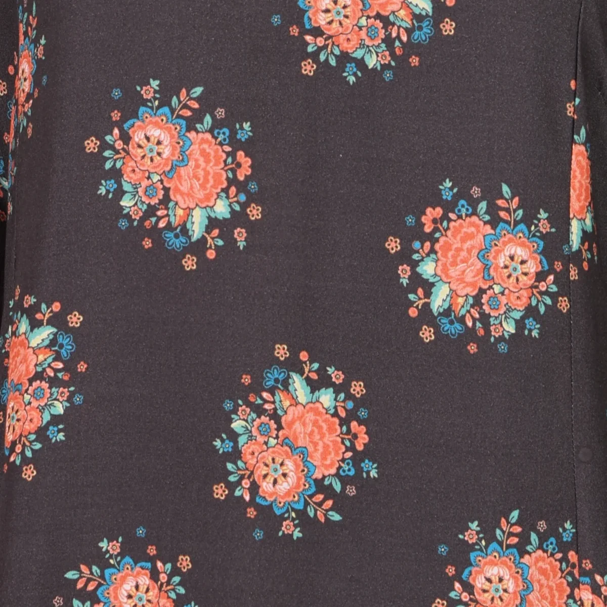 Charcoal Floral Printed Rayon Straight Kurta With Pants and Dupatta Set thumbnail 2