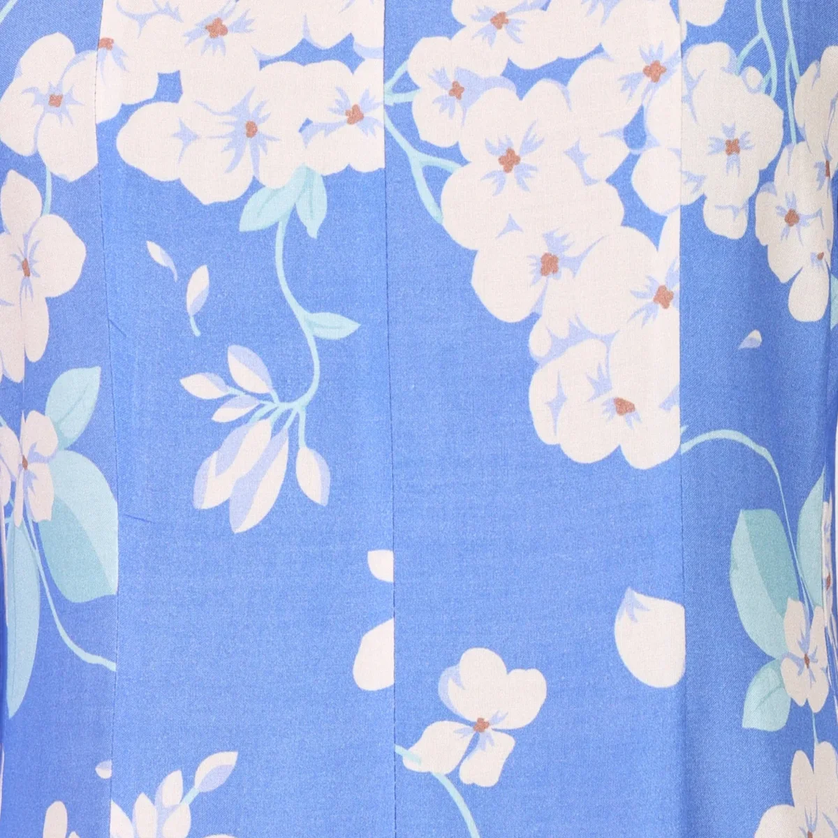 Blue Floral Printed Flared Kurta and Pants Co-ord Set thumbnail 2