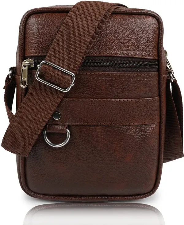 Genuine Leather Sling Bag for Men