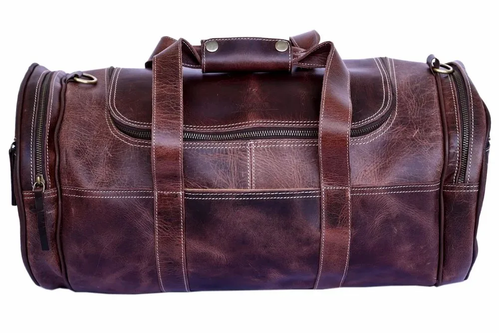 Kanpur Heritage Weekender Leather Duffle Bag