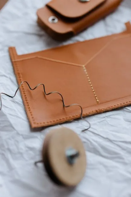 Hand-Stitched Leather Coaster Set