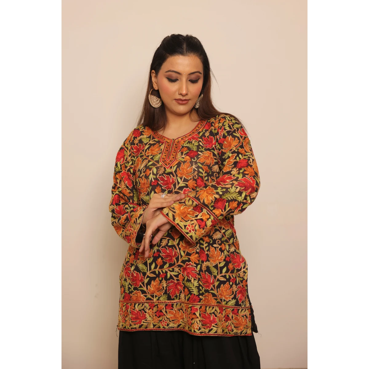 Kashmiri Work Georgette Kurta